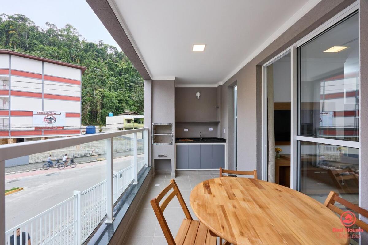 Bh29: 1 Quadra D Praia, Ar, Churrasqueira, Piscina Apartamento *